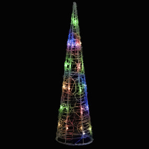 Piramide Decorativa Cono di Luce LED Acrilico Colorata 60 cm 329800