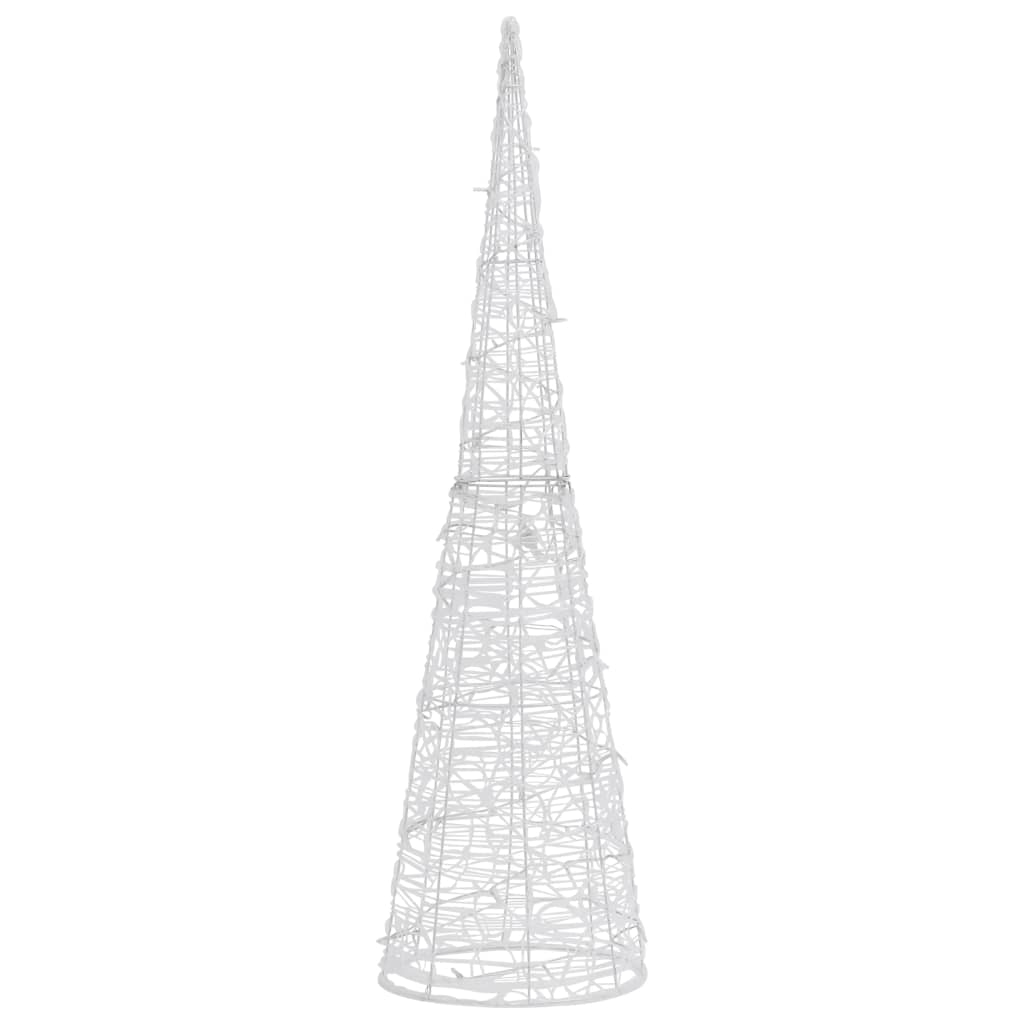 Piramide Decorativa Cono di Luce LED Acrilico Blu 120 cm