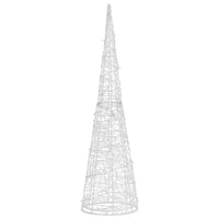 Piramide Decorativa Cono di Luce LED Acrilico Blu 120 cm