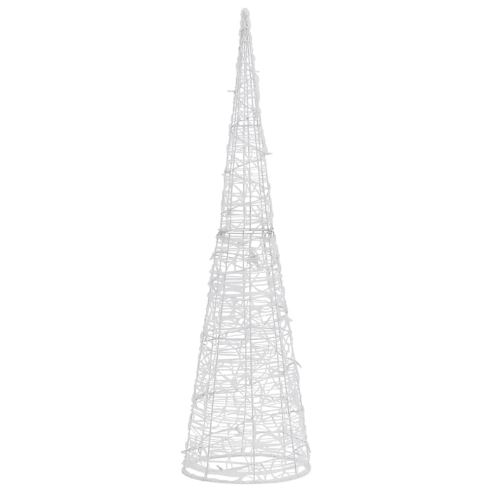 Piramide Decorativa Cono di Luce LED Acrilico Blu 120 cm