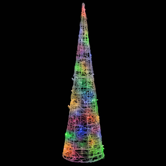 Piramide Decorativa Cono di Luce LED Acrilico Colorato 120 cm 329808