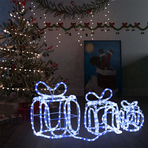 Decorazione Natale Scatole Regalo con 180 LED Interni Esterni