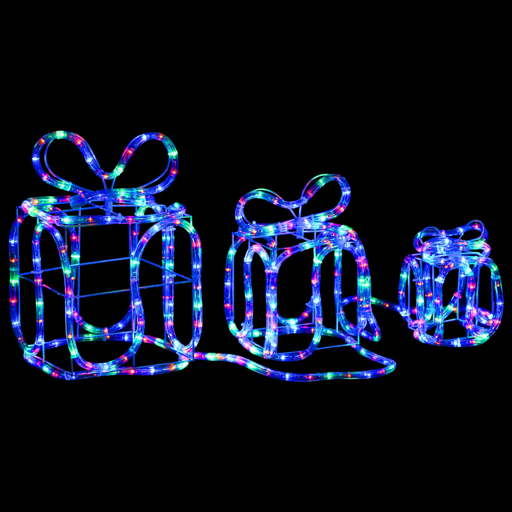 Decorazione Natale Scatole Regalo con 180 LED Interni Esterni cod mxl 35247