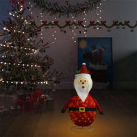 Statua di Babbo Natale a LED in Tessuto Pregiato 60 cm