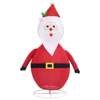 Figura Decorativa Babbo Natale con LED Tessuto Lusso 60 cm 328497