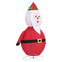 Figura Decorativa Babbo Natale con LED Tessuto Lusso 60 cm 328497