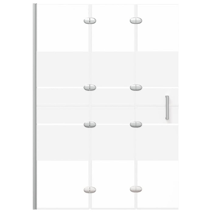 Pannello Doccia Pieghevole in ESG 100x140 cm Bianco 150738