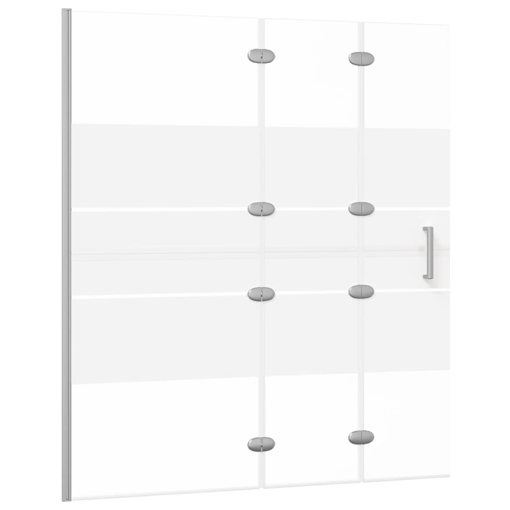 Pannello Doccia Pieghevole in ESG 120x140 cm Bianco cod mxl 42678