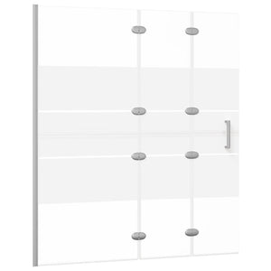 Pannello Doccia Pieghevole in ESG 120x140 cm Bianco cod mxl 42678