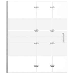 Pannello Doccia Pieghevole in ESG 120x140 cm Bianco cod mxl 42678