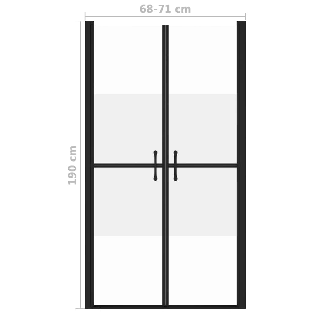 Porta per Doccia in ESG Semi Satinato (68-71)x190 cm