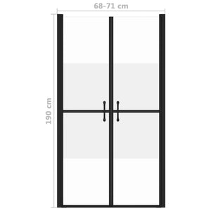 Porta per Doccia in ESG Semi Satinato (68-71)x190 cm