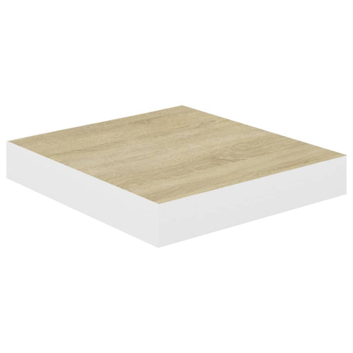 Mensola a Parete Rovere e Bianca 23x23,5x3,8 cm in MDF cod mxl 41401