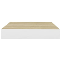 Mensola a Parete Rovere e Bianca 23x23,5x3,8 cm in MDF cod mxl 41401