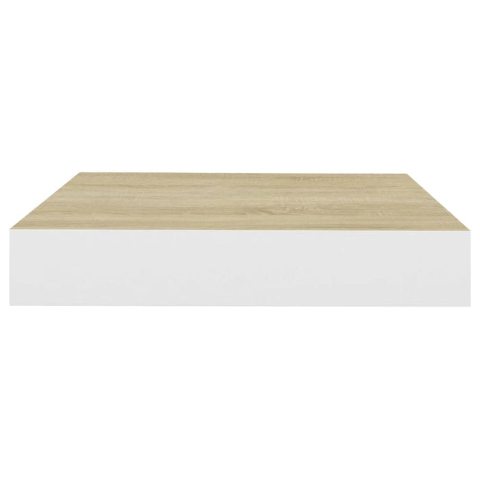 Mensola a Parete Rovere e Bianca 23x23,5x3,8 cm in MDF cod mxl 41401