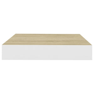 Mensole a Muro 4 pz Rovere e Bianco 23x23,5x3,8 cm in MDF cod mxl 61474