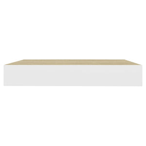 Mensole a Muro 4 pz Rovere e Bianco 23x23,5x3,8 cm in MDF cod mxl 61474