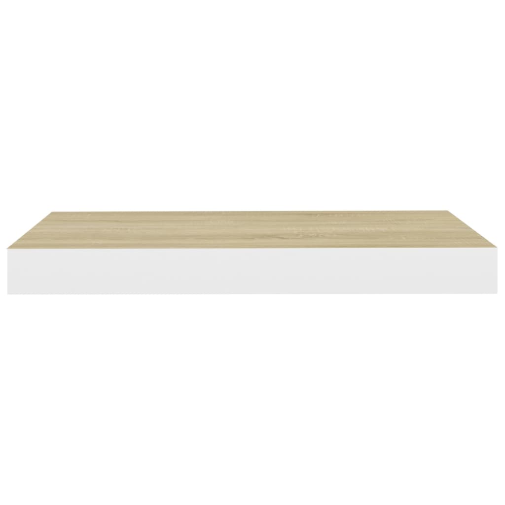 Scaffale a Parete Rovere e Bianco 40x23x3,8 cm in MDF cod mxl 62878