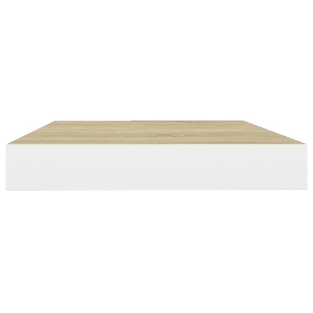 Scaffale a Parete Rovere e Bianco 40x23x3,8 cm in MDF cod mxl 62878