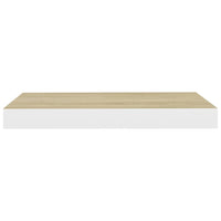 Scaffali a Parete 4 pz Rovere e Bianco 40x23x3,8 cm in MDF 326572