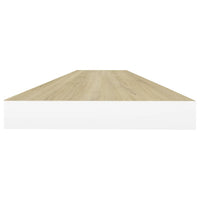 Scaffali a Parete 4 pz Rovere e Bianco 90x23,5x3,8 cm in MDF cod mxl 32826