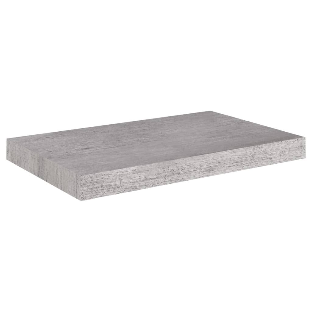 Scaffale a Parete Grigio Cemento 50x23x3,8 cm in MDF 326594