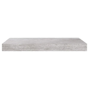 Scaffale a Parete Grigio Cemento 50x23x3,8 cm in MDF 326594