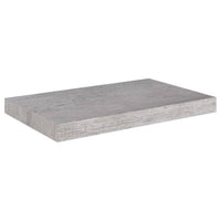 Scaffali a Parete 2 pz Grigio Cemento 50x23x3,8 cm in MDF 326595