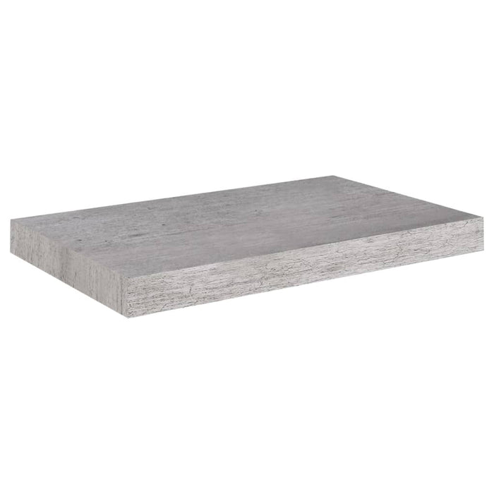 Scaffali a Parete 2 pz Grigio Cemento 50x23x3,8 cm in MDF 326595