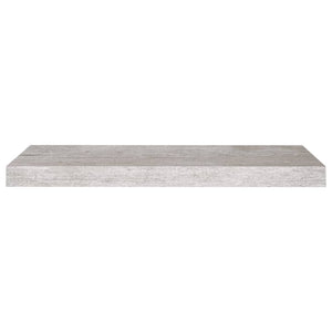 Scaffali a Parete 4 pz Grigio Cemento 60x23,5x3,8 cm in MDF 326599