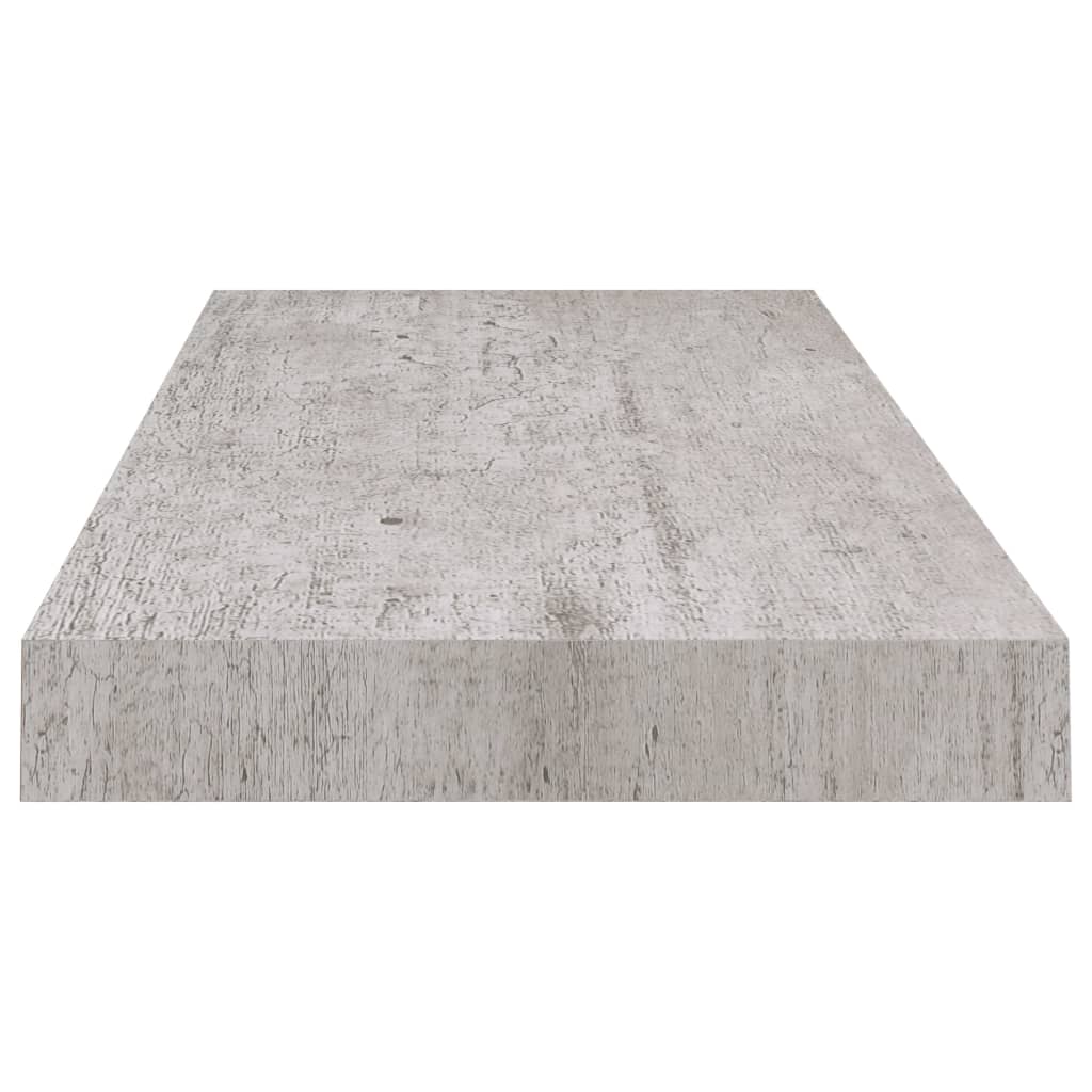 Scaffali a Parete 4 pz Grigio Cemento 60x23,5x3,8 cm in MDF 326599