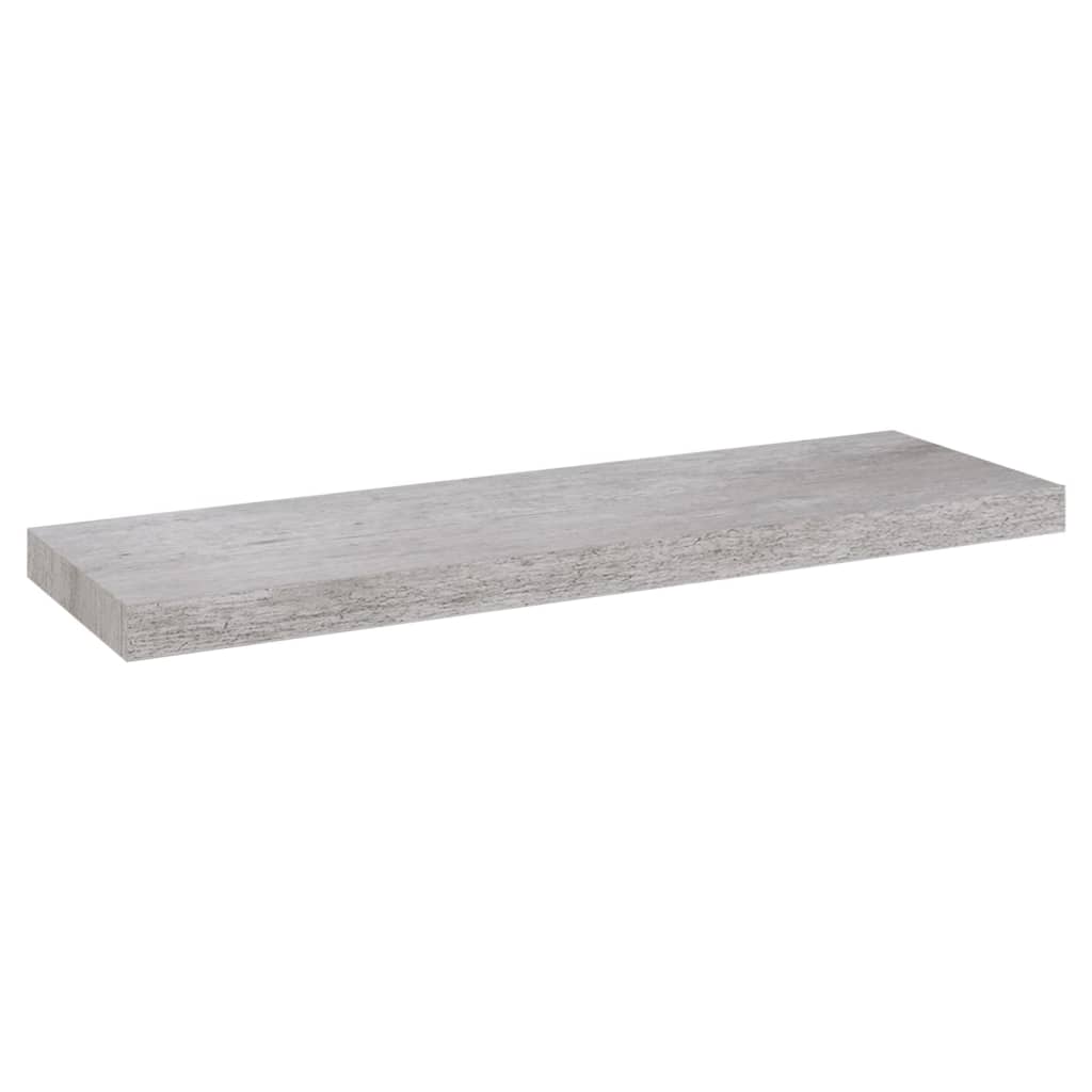 Scaffale a Parete Grigio Cemento 80x23,5x3,8 cm in MDF cod mxl 33749