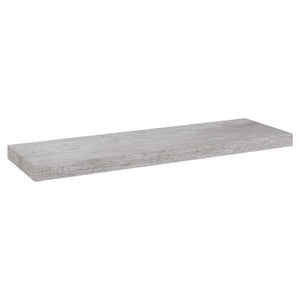 Scaffali a Parete 4 pz Grigio Cemento 80x23,5x3,8 cm in MDF 326602