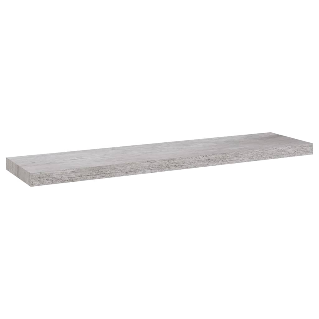 Scaffali a Parete 4 pz Grigio Cemento 90x23,5x3,8 cm in MDF 326605