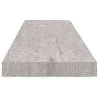 Scaffali a Parete 4 pz Grigio Cemento 90x23,5x3,8 cm in MDF 326605