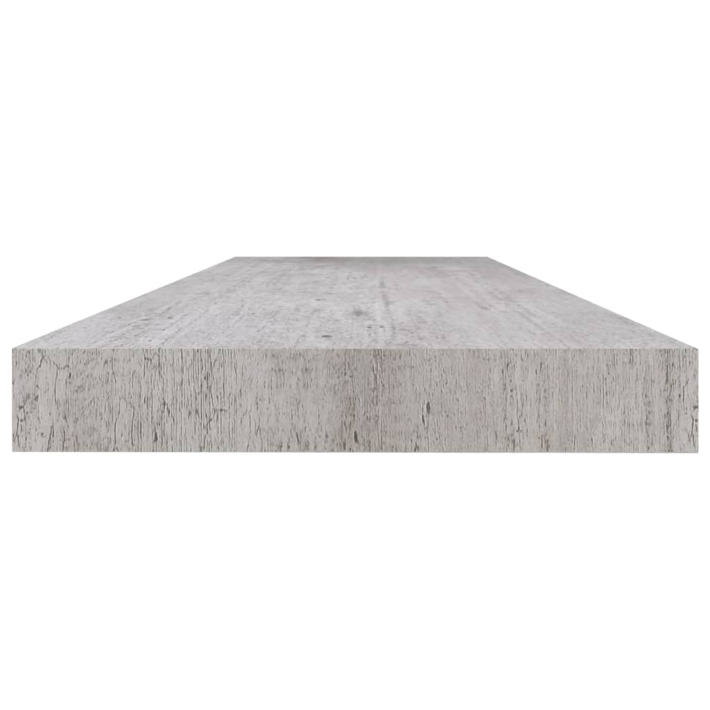 Scaffale a Parete Grigio Cemento 120x23,5x3,8 cm in MDF 326606