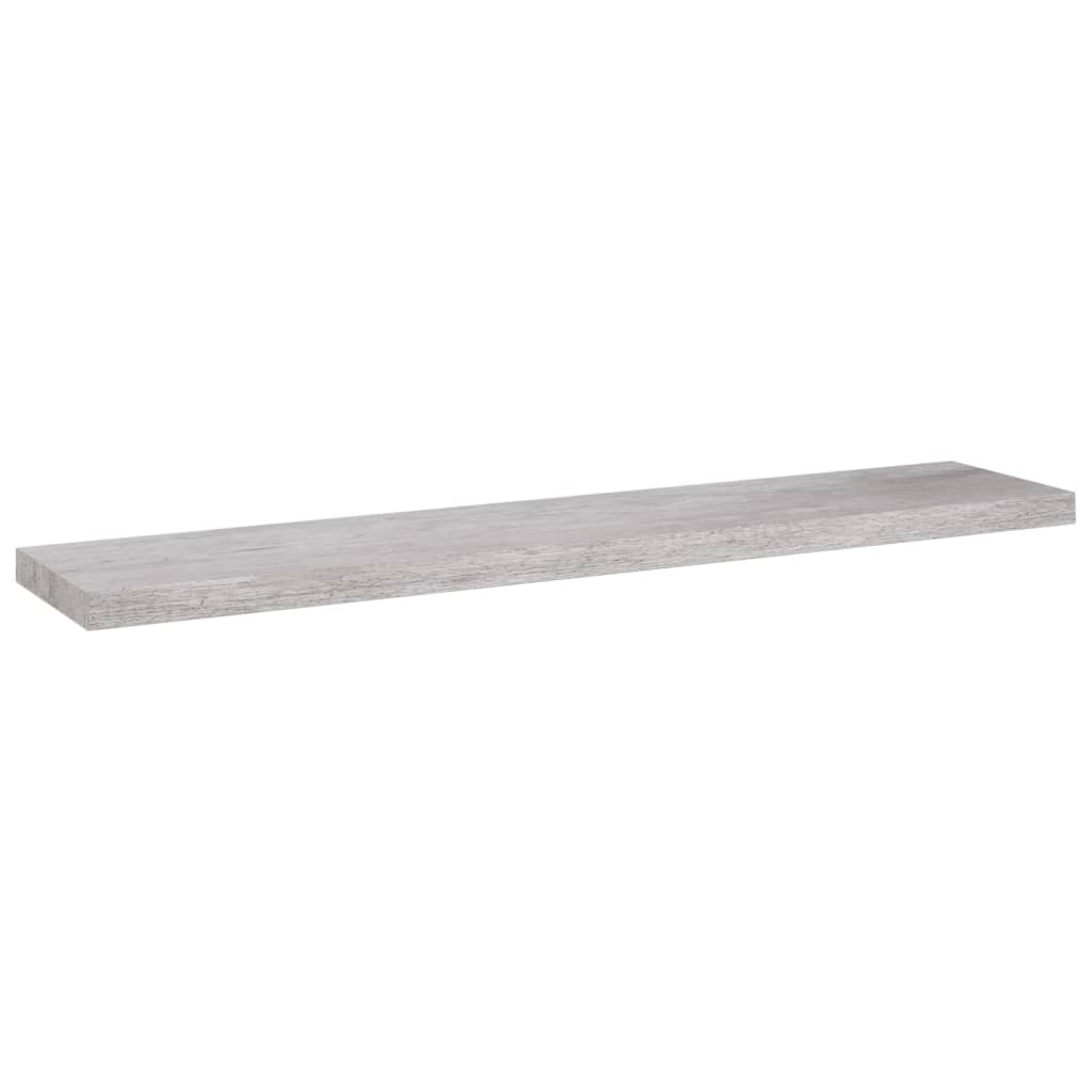 Scaffali a Parete 2 pz Grigio Cemento 120x23,5x3,8 cm in MDF cod mxl 76513