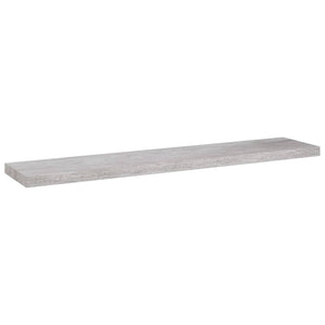 Scaffali a Parete 2 pz Grigio Cemento 120x23,5x3,8 cm in MDF cod mxl 76513