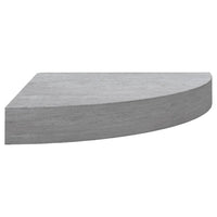 Mensole Angolari 4pz Grigio Cemento 25x25x3,8 cm in MDF 326635