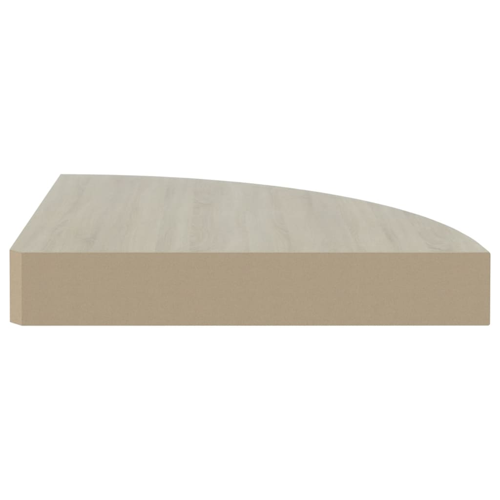 Mensola Angolare Rovere e Bianco 35x35x3,8 cm in MDF cod mxl 59863