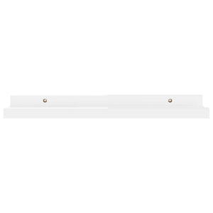 Mensole a Muro 2 pz Bianco Lucido 40x9x3 cm cod mxl 33706