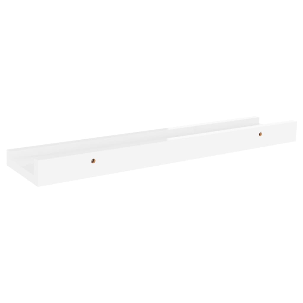 Mensole a Muro 2 pz Bianco Lucido 40x9x3 cm cod mxl 33706