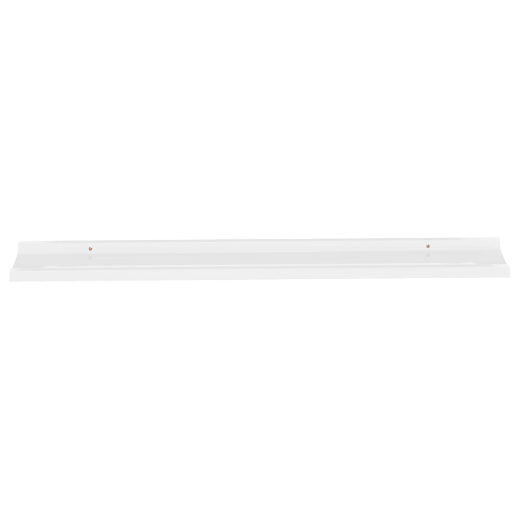 Mensole da Parete 2 pz Bianco Lucido 115x9x3 cm cod mxl 33725