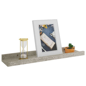 Mensole da Parete 2 pz Grigio Cemento 40x9x3 cm cod mxl 78221