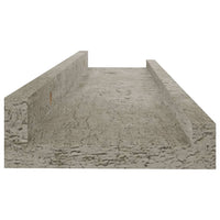 Mensole da Parete 2 pz Grigio Cemento 40x9x3 cm cod mxl 78221