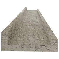 Mensole da Parete 2 pz Grigio Cemento 80x9x3 cm cod mxl 48792