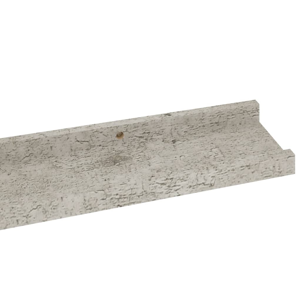 Mensole da Parete 2 pz Grigio Cemento 80x9x3 cm cod mxl 48792