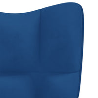 Poltrona Relax Blu in Velluto cod mxl 15007