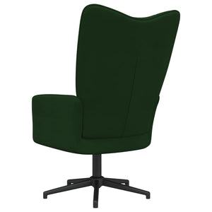 Sedia Relax Verde Scuro in Velluto 328097