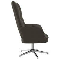 vida XL Poltrona Relax Grigio Scuro in Velluto 328118